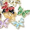 10Pcs Rack Plating Alloy Enamel Pendants ENAM-YW0002-50-2