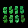 Luminous Frosted Transparent Acrylic Beads TACR-T029-21F-4