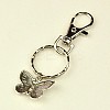 Tibetan Style Butterfly Keychain KEYC-JKC0009-15-2