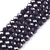 Electroplate Glass Beads Strands EGLA-A044-P4mm-A11-1