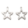 Non-Tarnish 201 Stainless Steel Pendants STAS-H125-62P-1