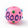 Opaque Painted Glass Beads LS-GLAA-B001-01H-1