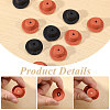 20Pcs 2 Colors Silicone Beads SIL-CA0004-54-4