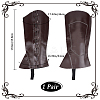 Imitation Leather Pirate Boot Covers AJEW-WH20020-020B-03-2