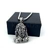 Religion 304 Stainless Steel Jesus Head Pendant Necklaces for Men Women ZK3713-3