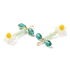 Glass Beaded Pendants GLAA-K060-02G-06-2