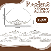 10Pcs 10 Styles Alloy Rhinestone Hair Bands OHAR-DR0001-06-2