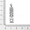 Non-Tarnish 304 Stainless Steel Pendants STAS-D036-14A-P-3
