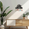 Wood & Iron Wall Mounted Hangers HJEW-WH0055-223-7