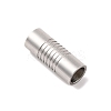 Tarnish Resistant 304 Stainless Steel Magnetic Clasps with Glue-in Ends STAS-E006-40-2