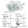 40Pcs 4 Styles Tibetan Style Alloy Pendants TIBEP-FS0001-16-5