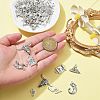 50Pcs 10 Style Tibetan Style Alloy Pendants FIND-CJ0001-60-4