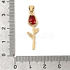 Brass Pave Cubic Zirconia Pendants KK-A296-50G-04-3