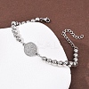 304 Stainless Steel Link Bracelets BJEW-B163-02P-3