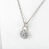 6Pcs 3 Styles Brass Micro Pave Clear Cubic Zirconia Twister Clasps ZIRC-DR0001-02-5