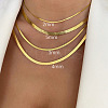 304 Stainless Steel Snake Chain Necklaces for Women WG80FEF-16-2