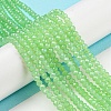 Baking Paint Transparent Glass Beads Strands DGLA-A034-J3mm-B09-2