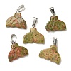 Natural & Synthetic Mixed Gemstone Pendants G-Z067-01P-01-3