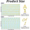 8Pcs 2 Styles Brass Self-Adhesive Picture Stickers STIC-OC0001-02-2