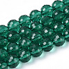 Transparent Glass Bead Strands GLAA-R095-10mm-39-1