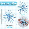 8Pcs Cloth Curly Ribbon Bows AJEW-SP0001-48F-2