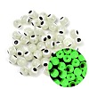 Luminous & Printed Opaque Acrylic Beads LACR-G050-01A-1