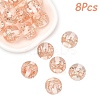 8Pcs Transparent Resin Beads RESI-YW0005-96A-1