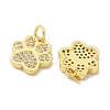 Rack Plating Brass Micro Pave Cubic Zirconia Pendants KK-K293-38G-2