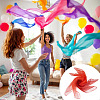 6Pcs 3 Colors Solid Color Nylon Silk Scarf for Women Girls AJEW-TA0003-33A-01-5