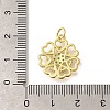 Brass Micro Pave Clear Cubic Zirconia Pendants KK-M297-28G-3