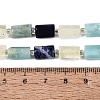Natural Sodalite & Flower Amazonite & Lemon Quartz Beads Strands G-Q614-01A-01-5