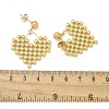 Ion Plating(IP) 304 Stainless Steel Stud Earrings for Women EJEW-A119-21G-5