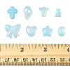 120Pcs 8 Styles Transparent Spray Paint Glass Beads GLAA-FS0002-21-5