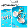 100Pcs Luminous Transparent Resin Decoden Cabochons RESI-FP0001-44-2