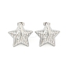 Non-Tarnish Star 304 Stainless Steel Ear Studs EJEW-L290-013P-1