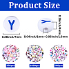 1400Pcs 3 Styles White Opaque Acrylic Beads MACR-PA0001-31-2