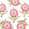 8Pcs Alloy Enamel Pendants ENAM-YW0002-31E-2