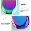 Oval 430 Stainless Steel Jewelry Display Plate STAS-P289-03G-4