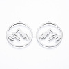 Non-Tarnish 304 Stainless Steel Pendants STAS-N090-LA911-1-1