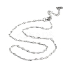 Non-Tarnish 304 Stainless Steel Textured Dapped Chain Necklace NJEW-D045-02P-1