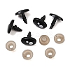 Oval Plastic Craft Safety Screw Noses DOLL-PW0001-047D-2