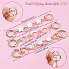 3Pcs 3 Styles Moon Star Heart Alloy Enamel Link Bag Extension Chains AJEW-GA0008-26A-2
