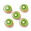 Fruit Series Opaque Resin Cabochons CRES-Q006-01G-1