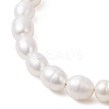 Natural Cultured Freshwater Pearl Beaded Bracelets for Women BJEW-JB13319-02-3
