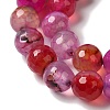 Dyed & Heated Natural Dragon Veins Agate Beads Strands G-P539-A01-27-4