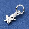 925 Sterling Silver Flower Charms STER-H118-07S-4