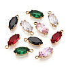 304 Stainless Steel and Cubic Zirconia Pendants STAS-T071-08M-G-1