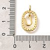 Brass Micro Pave Cubic Zirconia Pendants ZIRC-P123-01G-U01-3