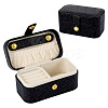 1Pc PU Imitation Leather Jewelry Box LBOX-TA0001-01C-1