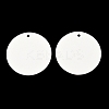 Porcelain Blank Big Pendants PORC-PW0001-100-1